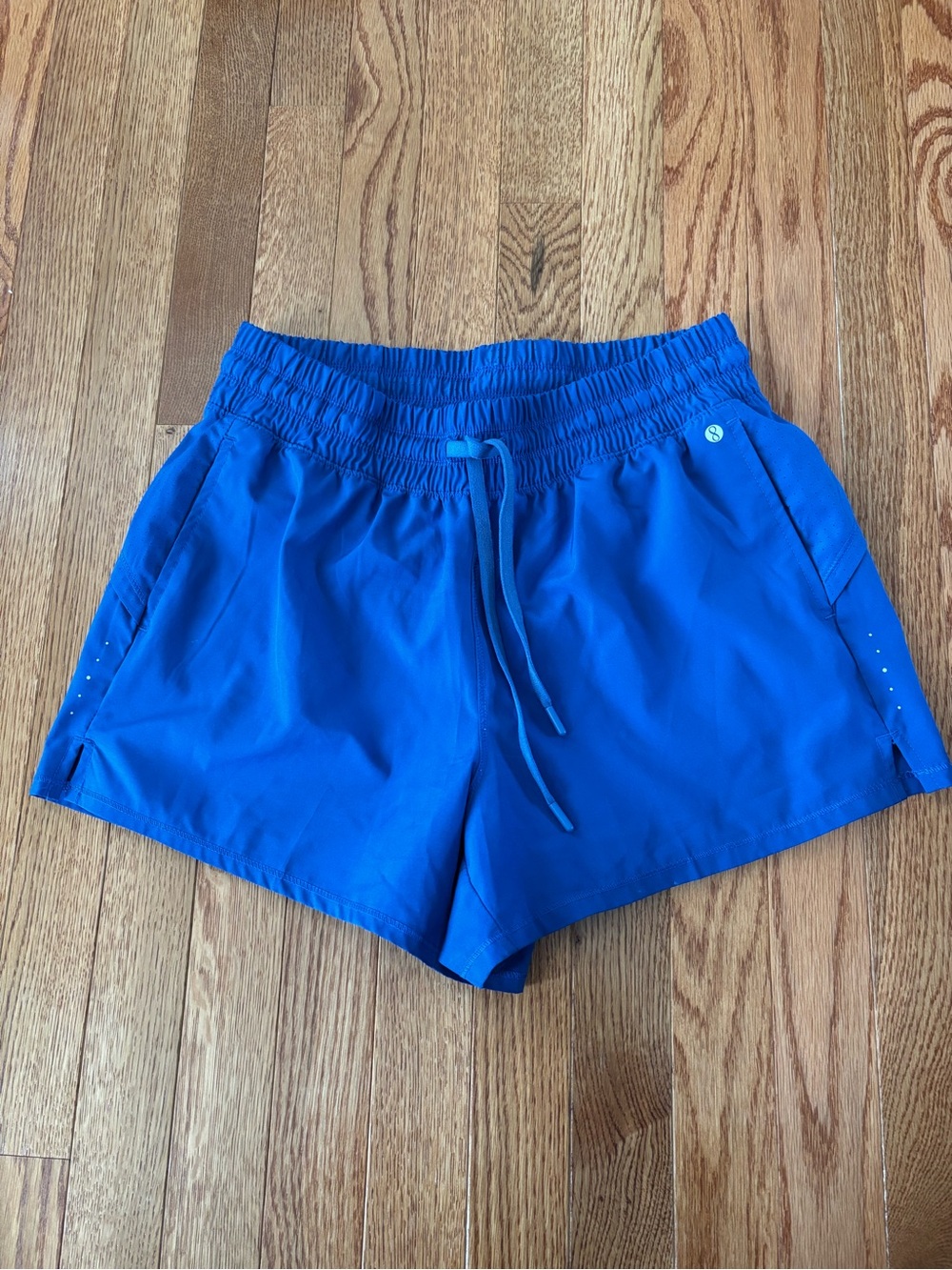 Layer 8 Women’s Athletic Drawstring Shorts in Bright Blue